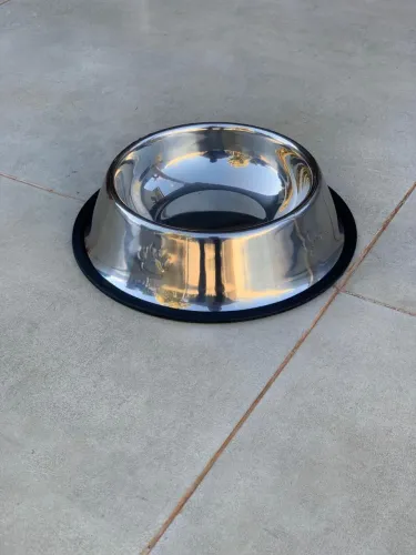 PROMOÇÃO ÚLTIMAS UNIDADES COMEDOURO EM ACO INOX 022CM M