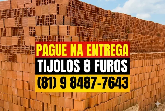 TIJOLO TIJOLOS( DE FÁBRICA COM PAGAMENTO NA ENTREGA E FRETE GRÁTIS)