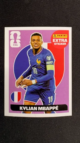 Figurinha Legend - Copa do Mundo 2026 - Kylian Mbappé - França - Roxo - Original