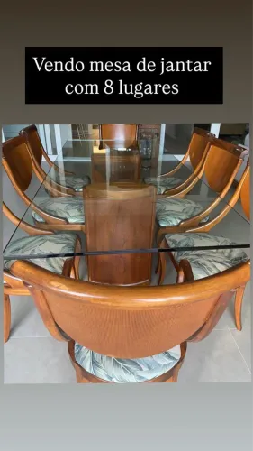 Mesa de jantar 8 lugares