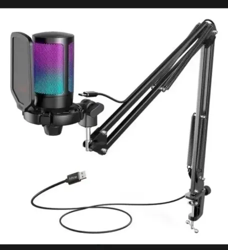 Microfone FIFINE AmpliGame com Braço Articulado A6T