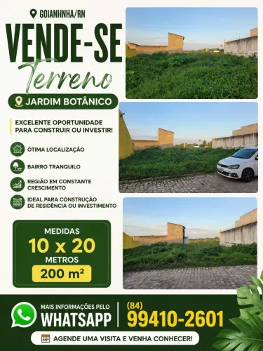 Vendo ótimo terreno em Goianinha/ RN