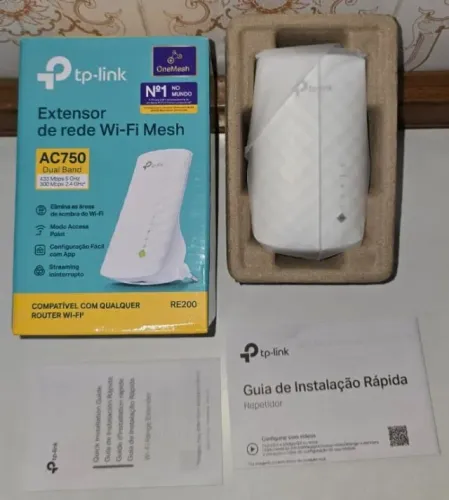 EXTENSOR DE REDE WIFI MESH AC750 - TP-LINK RE200 V5