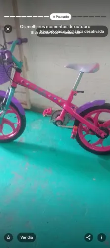 Bicicleta Caloi Barbie aro 16