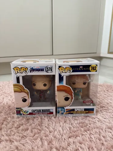 Funko Pop Marvel - Capitã Marvel e Sprite