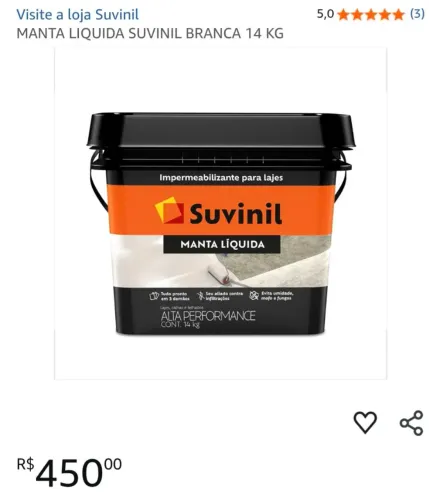 Manta líquida Suvinil