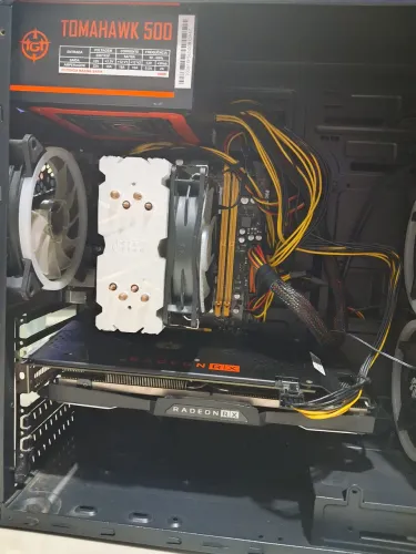 Gabinete, aircoler, placa de video rx580 2048, fonte 500w
