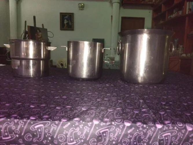 Baldes de gelo de aço inoxidável grosso