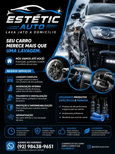 Lava jato a domicílio 