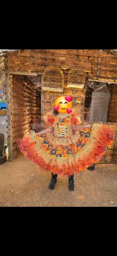 Vestido junino luxuoso