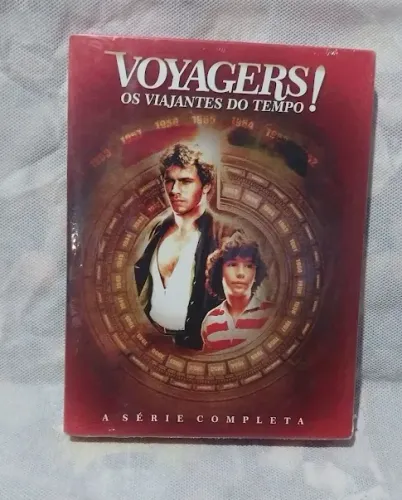 box de DVD da série de ficção científica "Voyagers! Os Viajantes do Tempo Lacrado