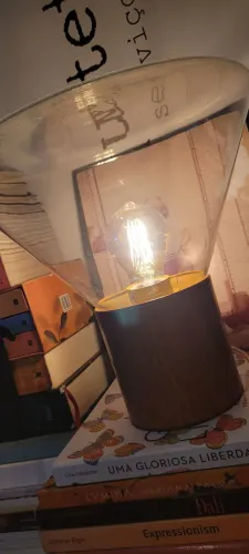 Luminaria de mesa vidro cool