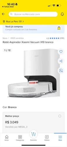 Robô novo para varrer e passar pano casa 