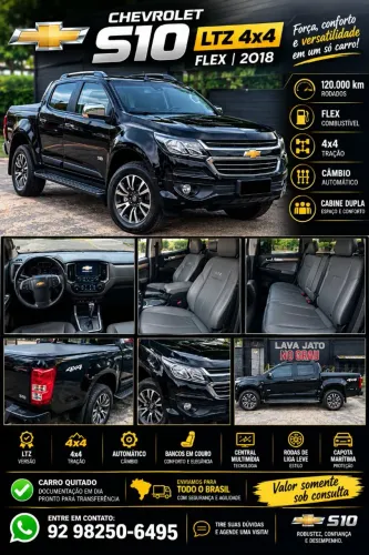 Chevrolet S10 Pick-up LTZ 2.5 Flex 4X4 CD Aut. 2018