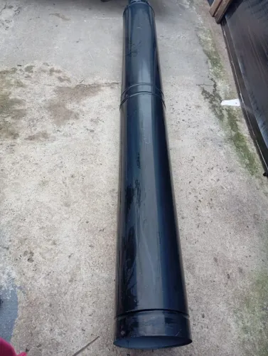 Duto de aço preto para chaminé 2 peças