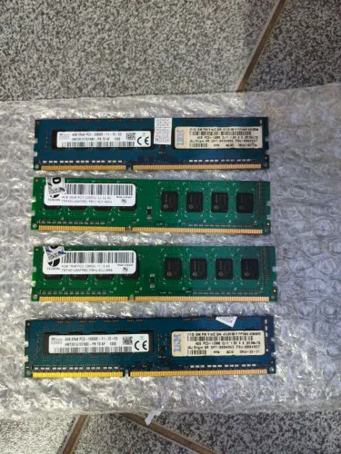 Memória ram ddr3 4x4 4gb