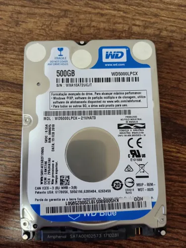 HD 500GB WD BLUE PARA NOTEBOOK