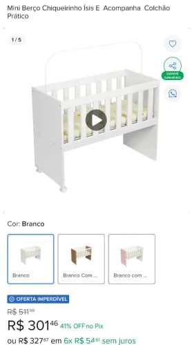 Mini berço Isis