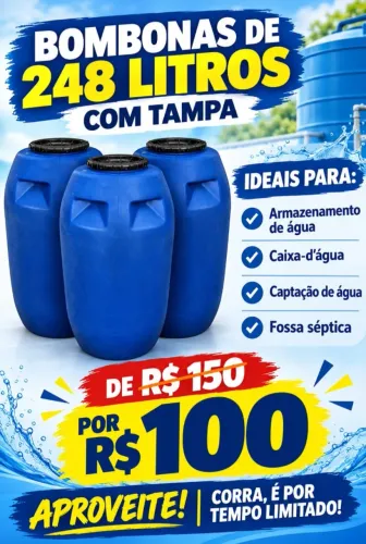 Bombonas 248 litros na promoção