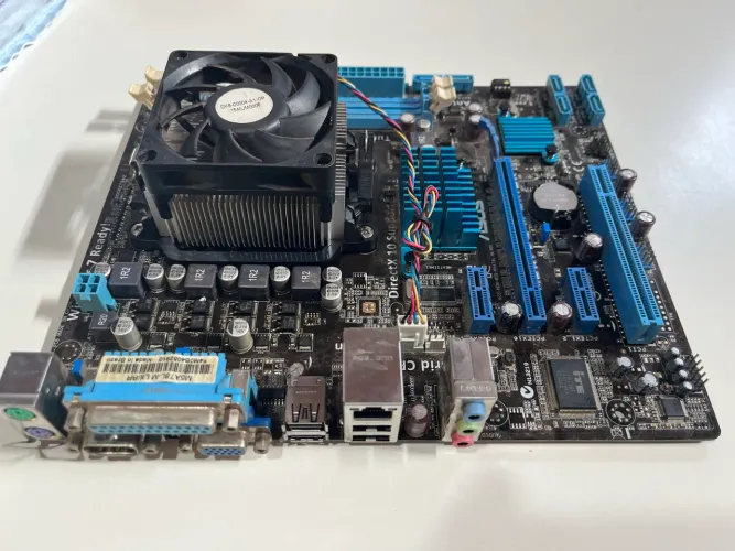 Placa mãe Asus M5A7BL-M com processador AMD FX6300 e cooler- Usada
