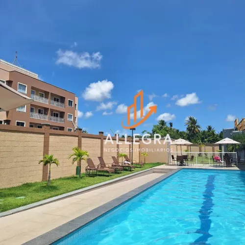 Apartamento 49m², 2 quartos, suíte, varanda, 1 vaga. R$ 209mil.