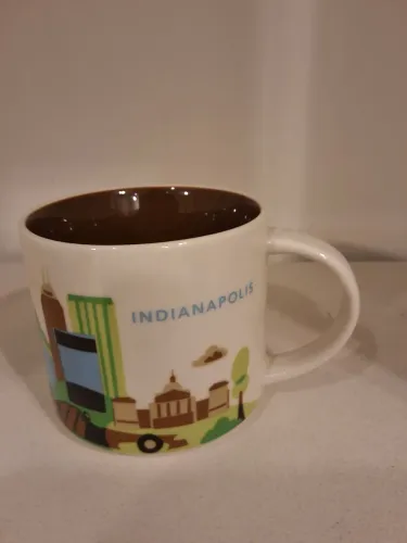 Caneca starbucks 414ml Indianapolis xícara nova com tag 