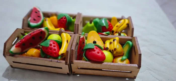Docinhos de fruta leite em pó