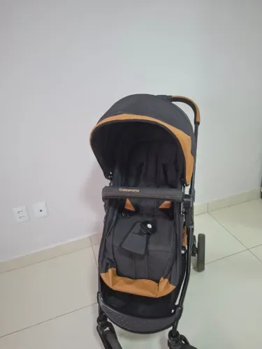 Carrinho de bebê - Kit com bebê conforto, moisés e base Galzerano