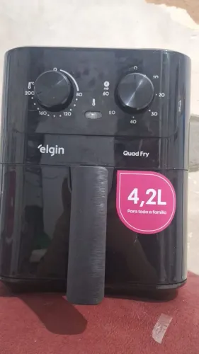 Airfryer Elgin Quad Fry 4.2L PRETA - NOVA NA CAIXA (Nunca Usada)