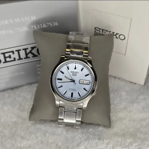 RELÓGIO SEIKO SNK791K1- AUTOMÁTICO- ICE BLUE - NOVO CAIXA E DOCUMENTOS - FAÇA SUA OFERTA!