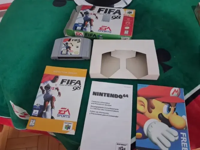 Fifa 98 Road To World Cup N64 Nintendo 64 Cib Usa Original