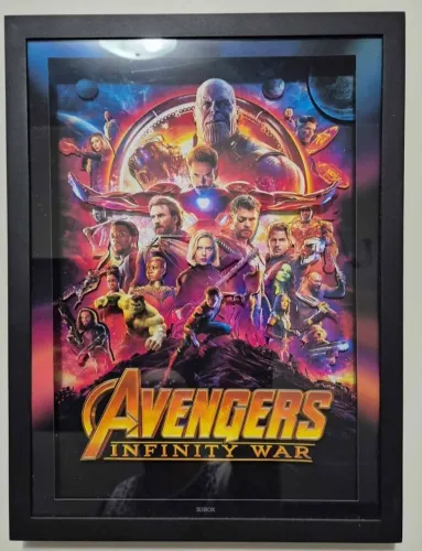 Quadro 3DBOX "Vingadores Guerra Infinita"