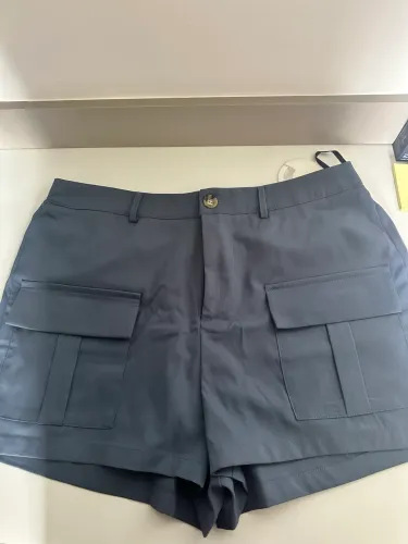 Short Plus Size Cinza Novo