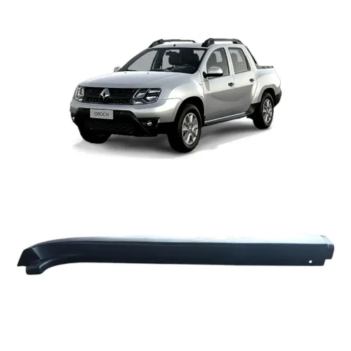 Moldura Lateral Esquerda Renault Oroch 2020 2023 Preto