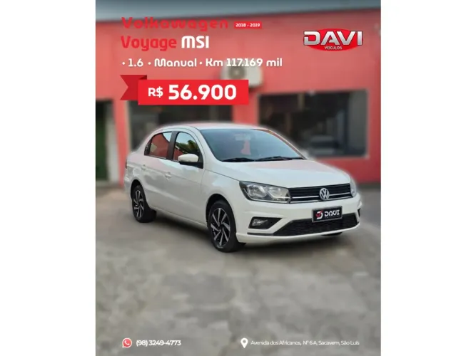 Volkswagen Voyage 1.6 MSI Flex 8V 4P 2019