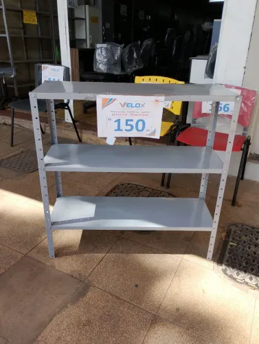 Estante de aço 3 bandejas 30 cm fundo,92 cm frente e 93 cm altura