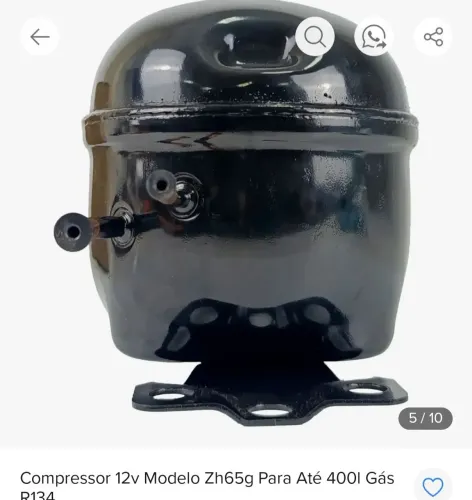 Compressor para geladeira 12/24volts.