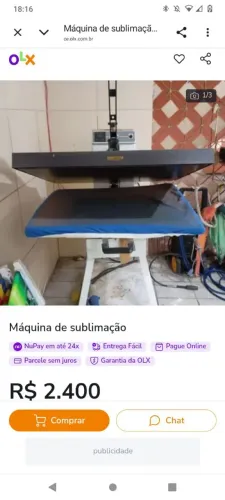 Vende-se Máquina de sublimação