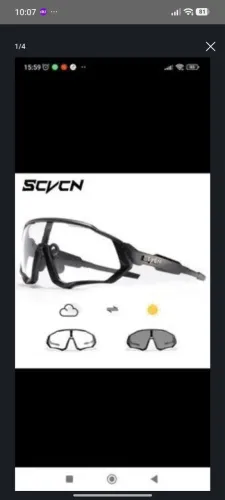 Óculos ciclismo corrida skate lentes fotocromática zero na caixa