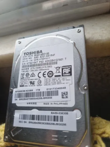 HD notebook 1tb