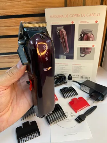 Máquina de Cortar Cabelo sem Fio Vinho - Oásis OIH-5110 an6