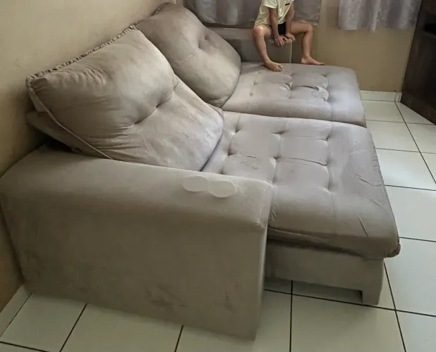 Sofá 3 lugares retrátil