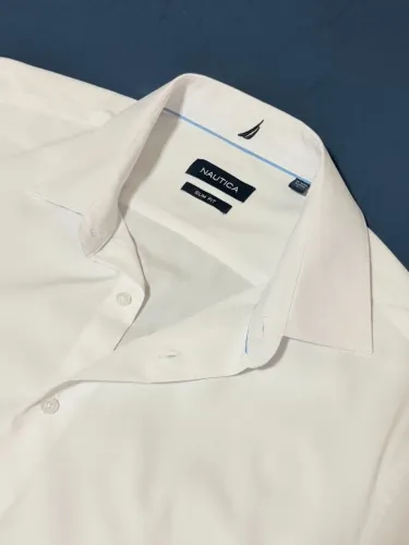 Camisa Nautica Social Slim Fit Tam G (70x56) Original Usada Apenas 1x em Perfeito Estado