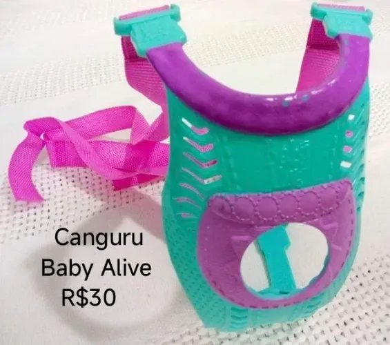 Mochila canguru para Baby Alive 
