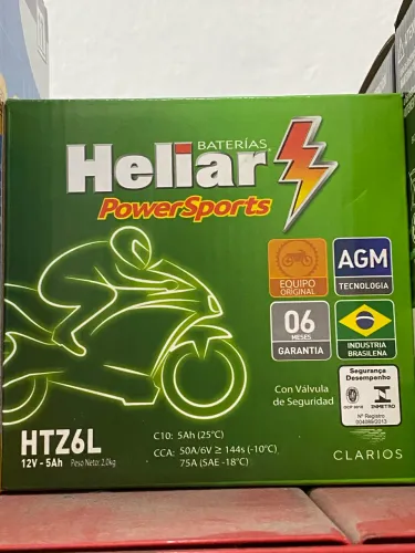 Bateria Heliar 5ah com 6 meses de garantia