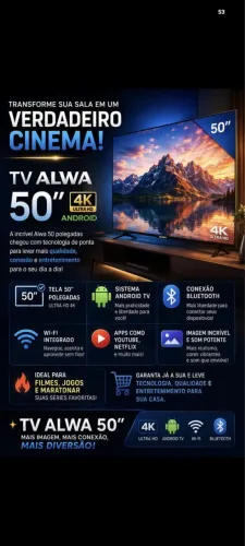 Tv 50 polegada