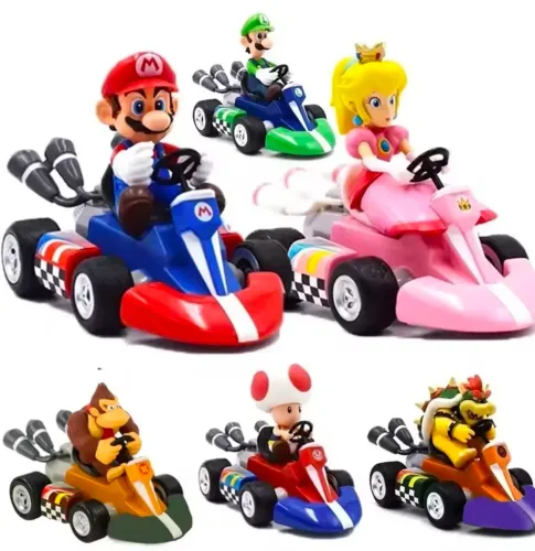 Carrinho Fricção Super Mario Bros Action Figure