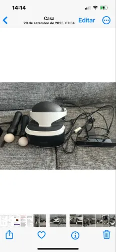 Óculos vr1 ps4 funcionando com acessórios com caixa