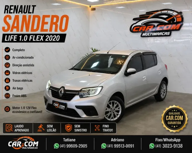 Renault Sandero Life Flex 1.0 12V 5P Mec. 2020