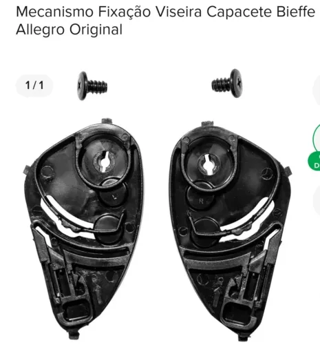 Mecanismo de fixação viseira bieffe alegro original